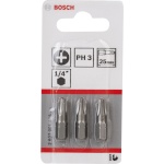 Bosch kruvikeerajate komplekt 3-osaline PH Screwdriver Bit PH3 XH 25mm