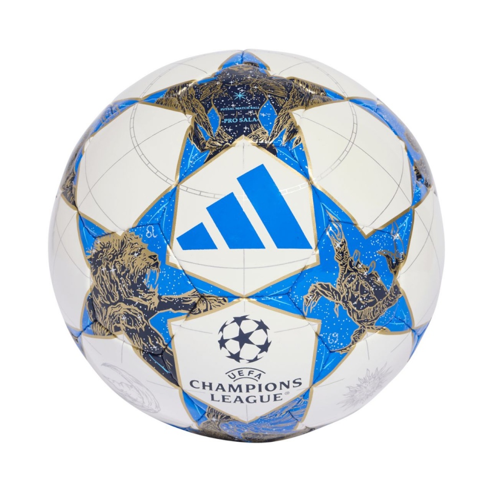 Adidas jalgpall UCL Pro Sala 25/26 League Stage valge-sinine-kuldne JP1546 FUTS