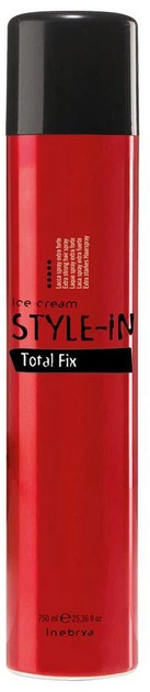 Inebrya juukselakk Style-In Ice Cream Total Fix Hairspray 750ml, unisex