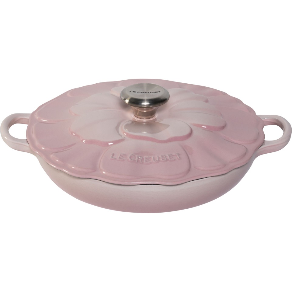Le Creuset Gourmet-Profitopf Blume 26 cm shell roosa
