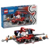 Lego klotsid CITY 60443 F1 - Pit Stop & Pit Crew with Ferrari Car