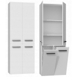 Top E Shop vannitoakapp NEL 2K DD BIEL bathroom storage cabinet valge