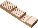 Fiskars noahoidja All Steel Wooden Knife Holder for Drawer, pruun