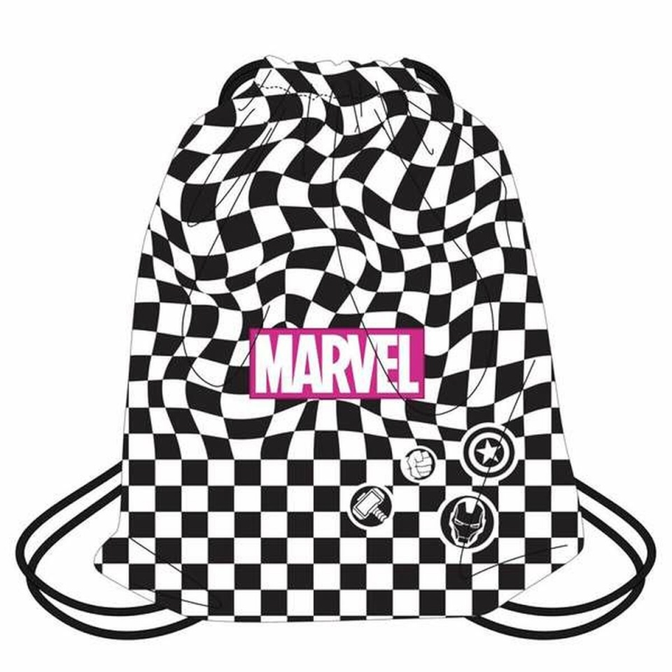 Marvel seljakott must 30x39cm