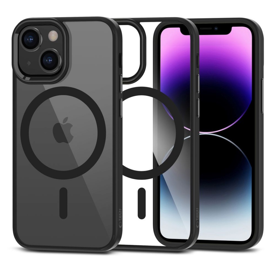 Tech-Protect kaitsekest Magmat MagSafe iPhone 12 Mini/13 Mini Black/Clear