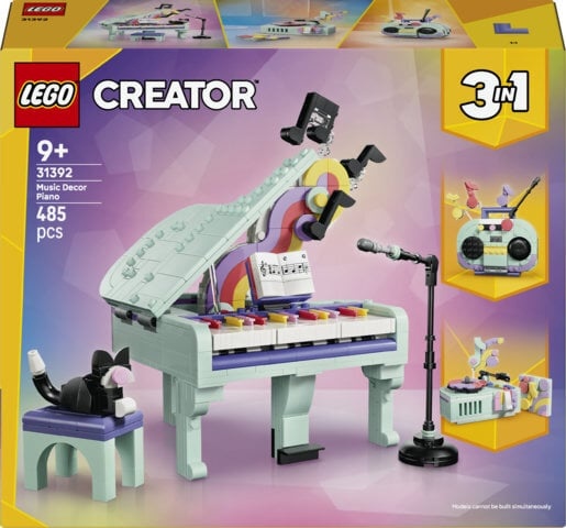 LEGO klotsid Creator 31392 – Dekoratiivne klaver ja kass