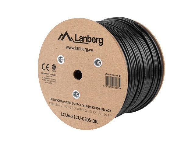 Lanberg võrgukaabel UTP Cat.6 CU 305 m wire outdoor
