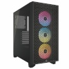 Corsair korpus Midi 3000D RGB Airflow (Tempered Glass) must