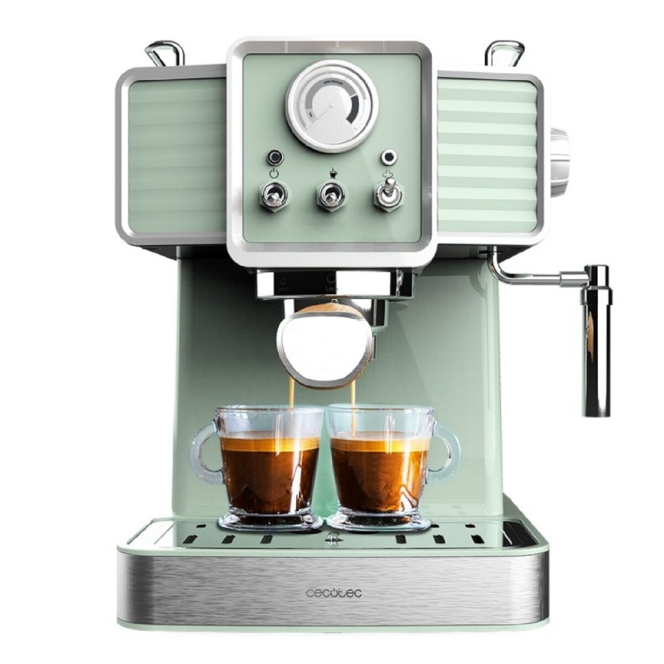 Cecotec espressomasin Power Espresso 20 Tradizionale (hellgrün, 20 bar)
