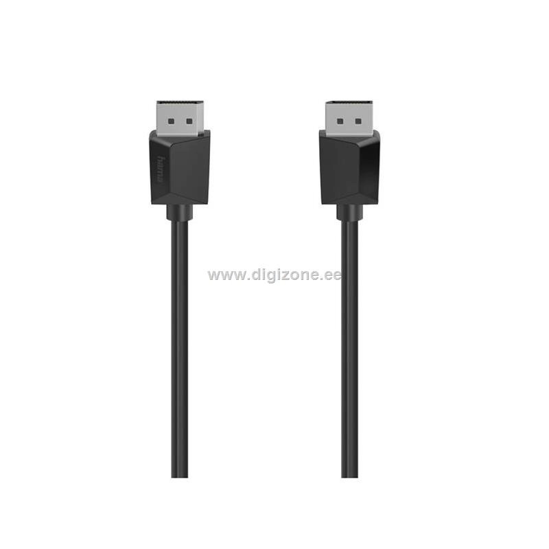 Hama kaabel DisplayPort, DP 1,2, 1,5m, must