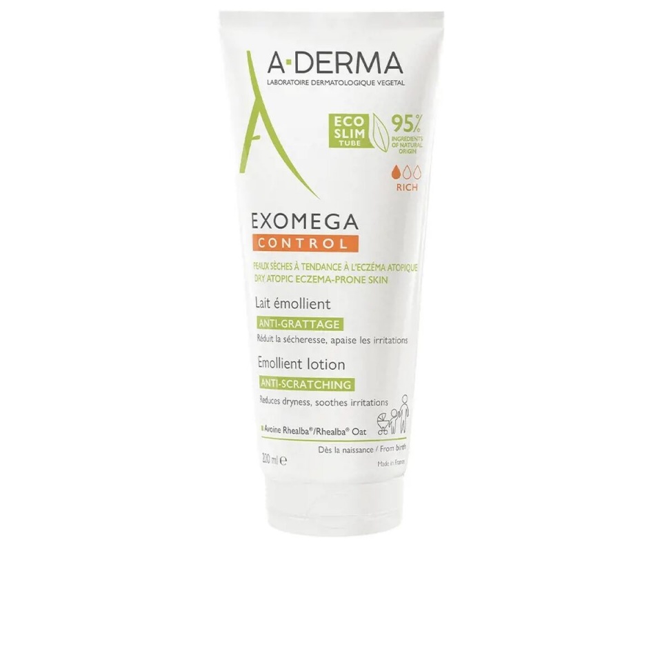 A-Derma ihupiim Exomega Control Leevendab sügelust ja ärritust 200ml