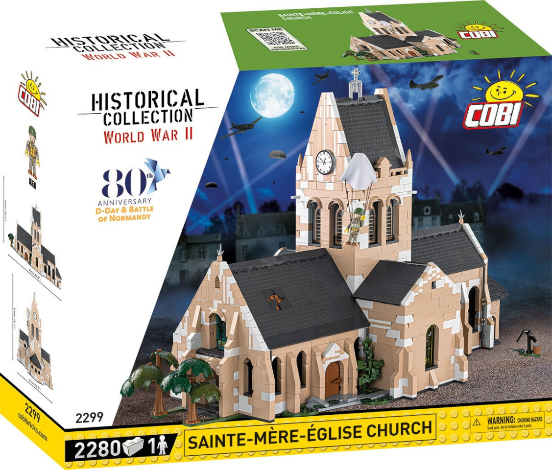 Cobi klotsid Kościół w Sainte-Mere-Eglise