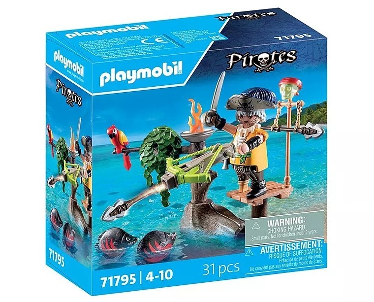Playmobil klotsid Set z Pirates 71795 Pirat z balistą