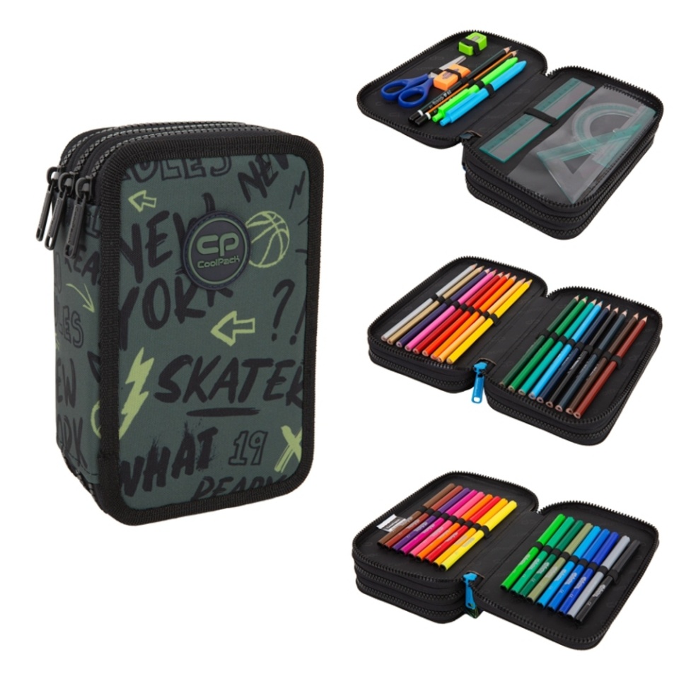 Coolpack pinal, täidetud, 3 lukuga - Jumper 3 Tiger