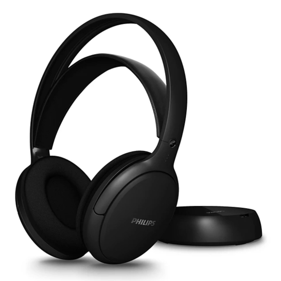 Philips juhtmevabad kõrvaklapid SHD6000BK Wireless TV Headphones Black, must