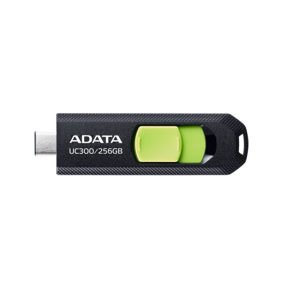 ADATA mälupulk Pendrive UC300, 256GB, USB3.2-C, Gen1, must