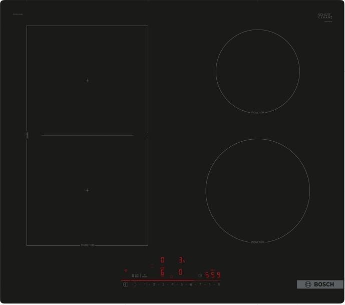 Bosch integreeritav pliidiplaat PVS61RHB1E Induction Cooktop, must