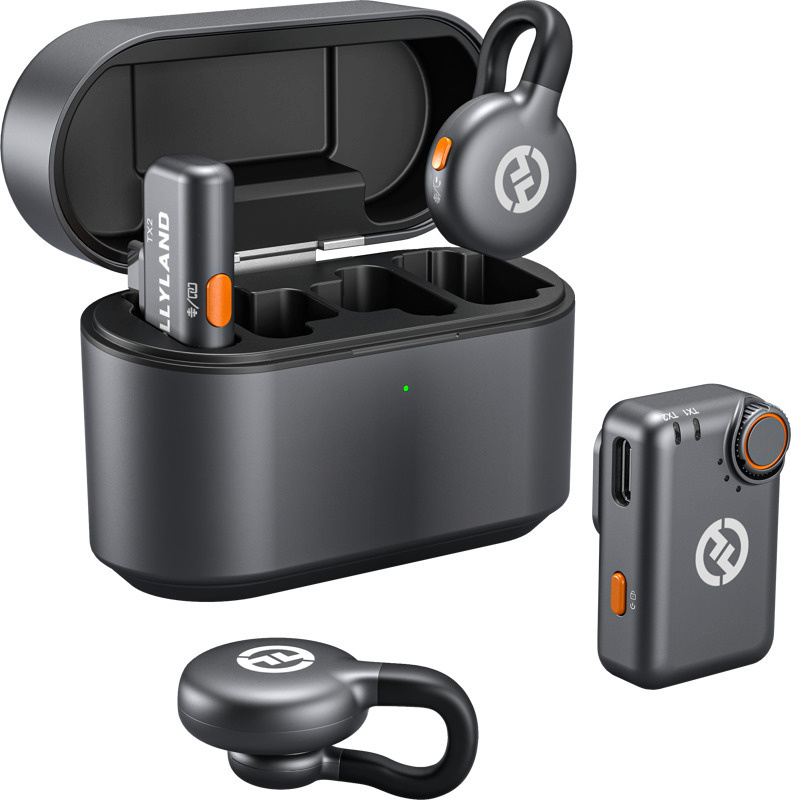 Hollylandi juhtmevaba mikrofon LARK M2S Mini Combo revalier-mikrofon, tähehall