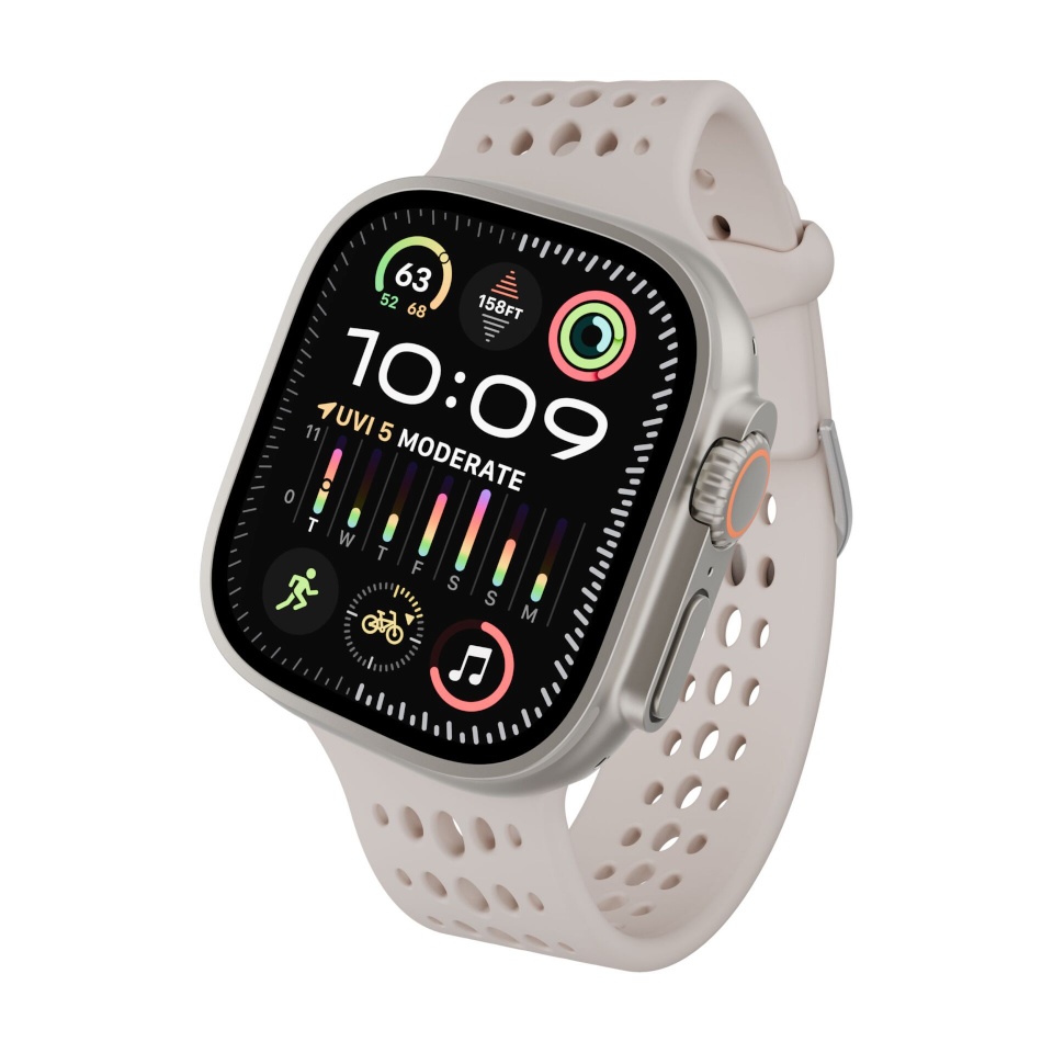 Decoded kellarihm Silicone Ares O Strap for Apple Watch 44/46/49mm Clay