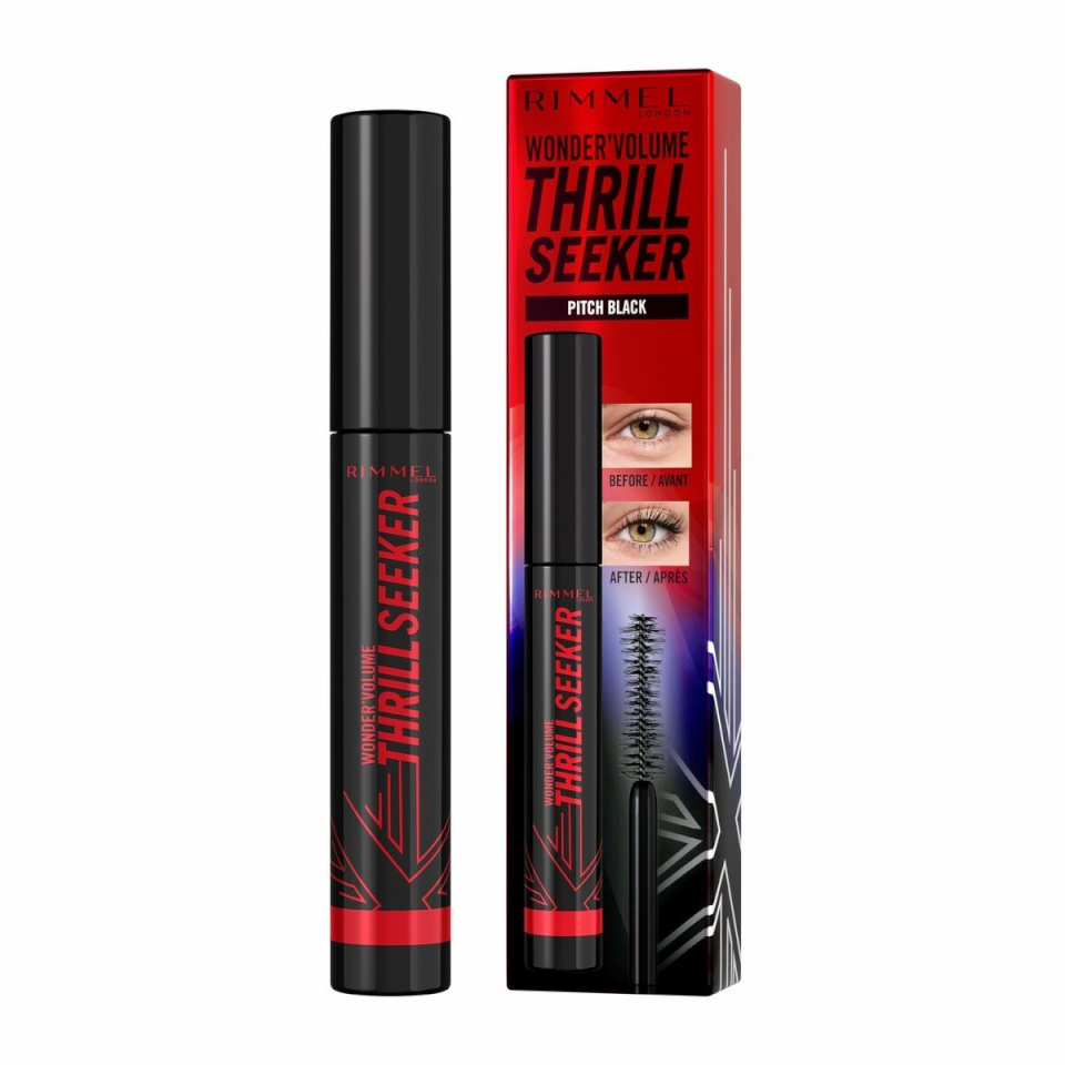 Rimmel London ripsmetušš Volume Thrill Seeker Nº 004 Pitch Black 8ml