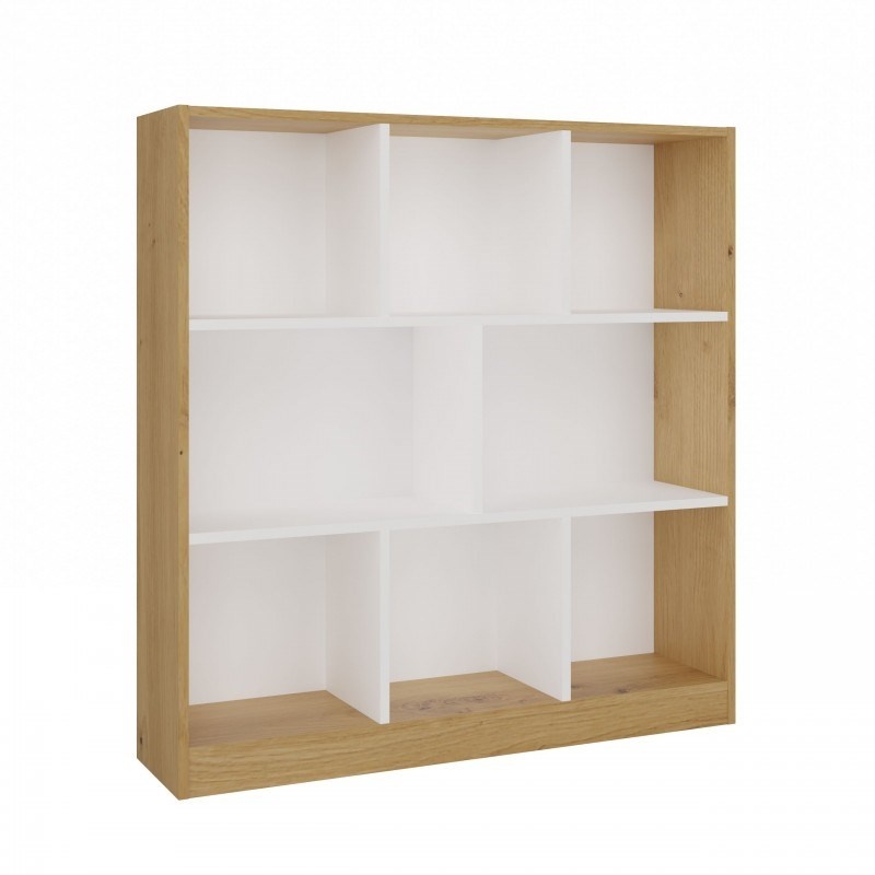 Top E Shop riiul FIESTA 8P ARTISAN/valge Bookcase