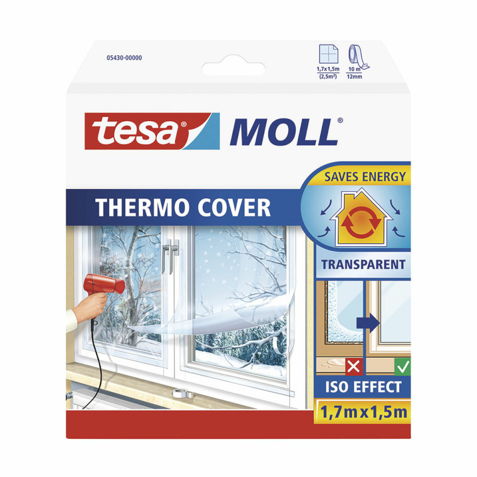 TESA soojusisolatsioon INSULATION Isolierfolie 1,7x1,5 m, Transparent