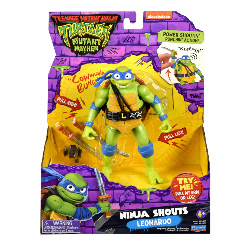 TMNT figuur Ninja Shouts Leonardo, 83351