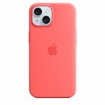 Apple kaitsekest Silicone Case with MagSafe for iPhone 15 Guava, roosa