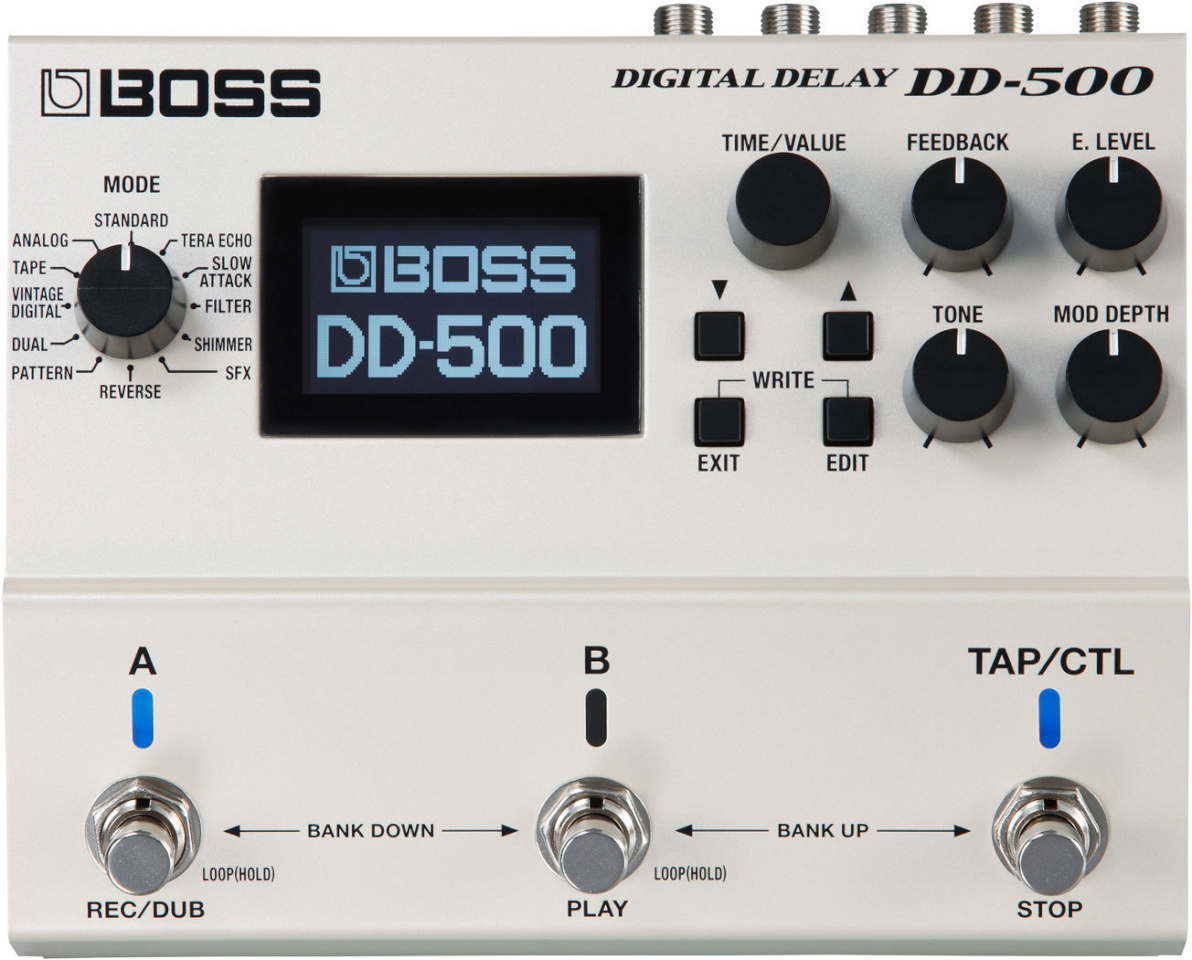 Boss kitarripedaal DD-500 digitaalne viivitusega kitarripedaal