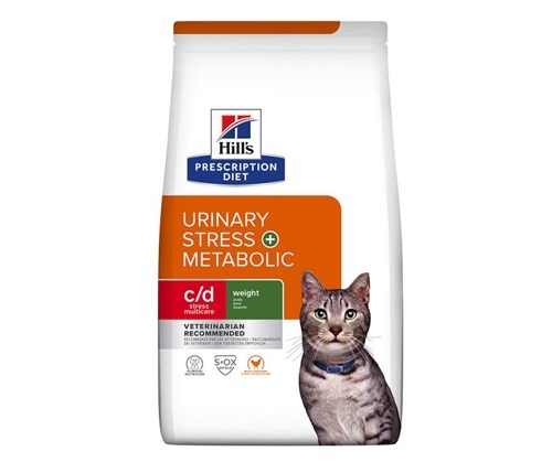 Hill's kuivtoit kassile Feline c/d Urinary Stress + Metabolic - Dry Cat Food- 3kg