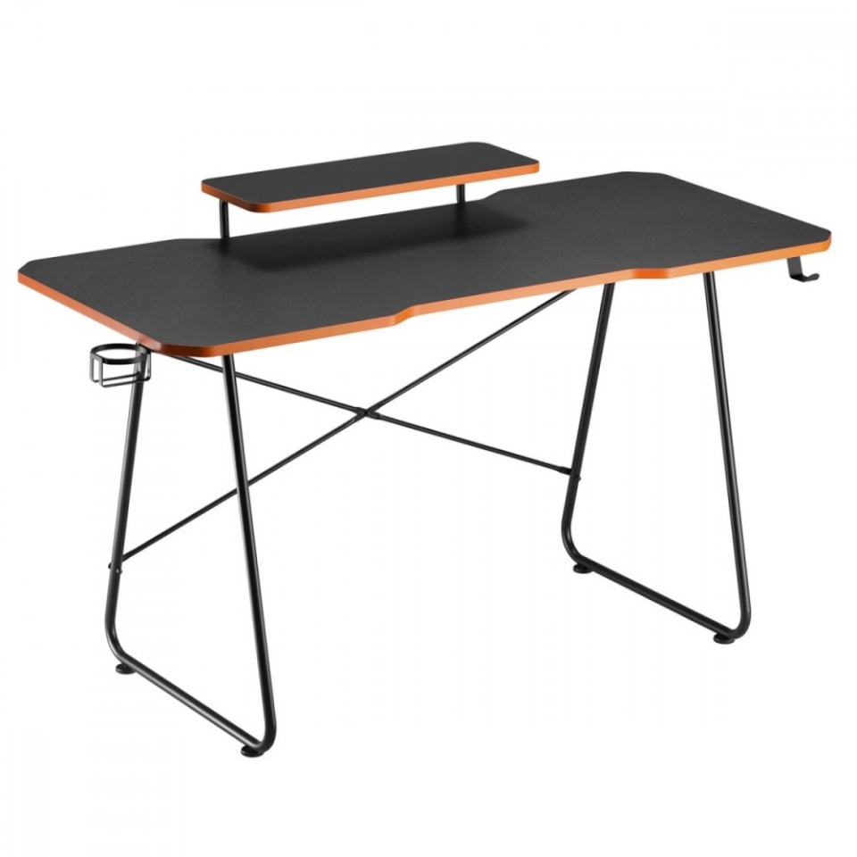 Maclean Gaming desk with monitor shelf RS170