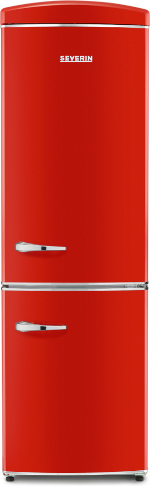 Severin külmik RKG8997 Fridge-Freezer, punane