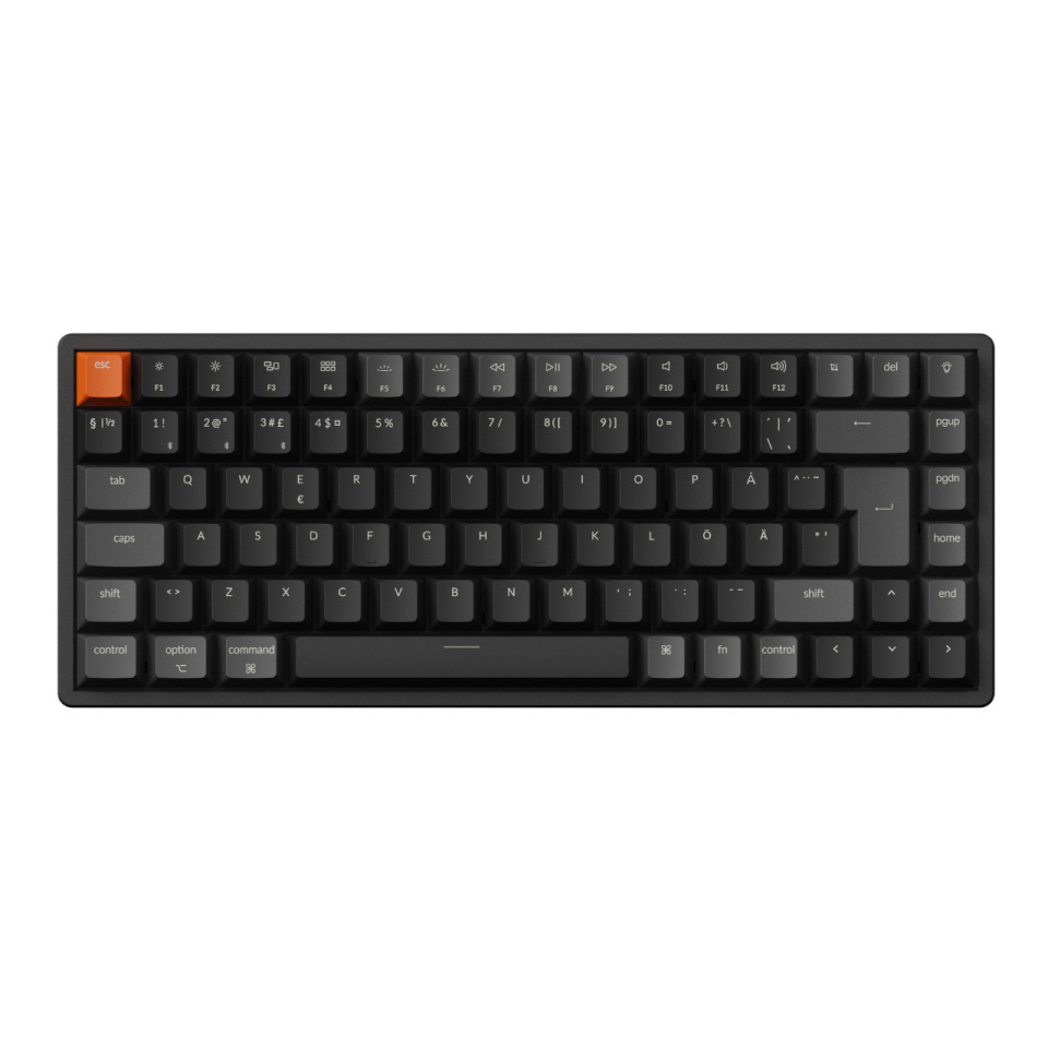 Keychron mänguriklaviatuur K2v3 RGB Hot Swap 75% mehaaniline superpruun