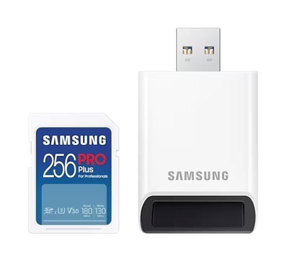 Samsung mälukaart SD PRO Plus MB-SD256SB/WW 256GB + Reader