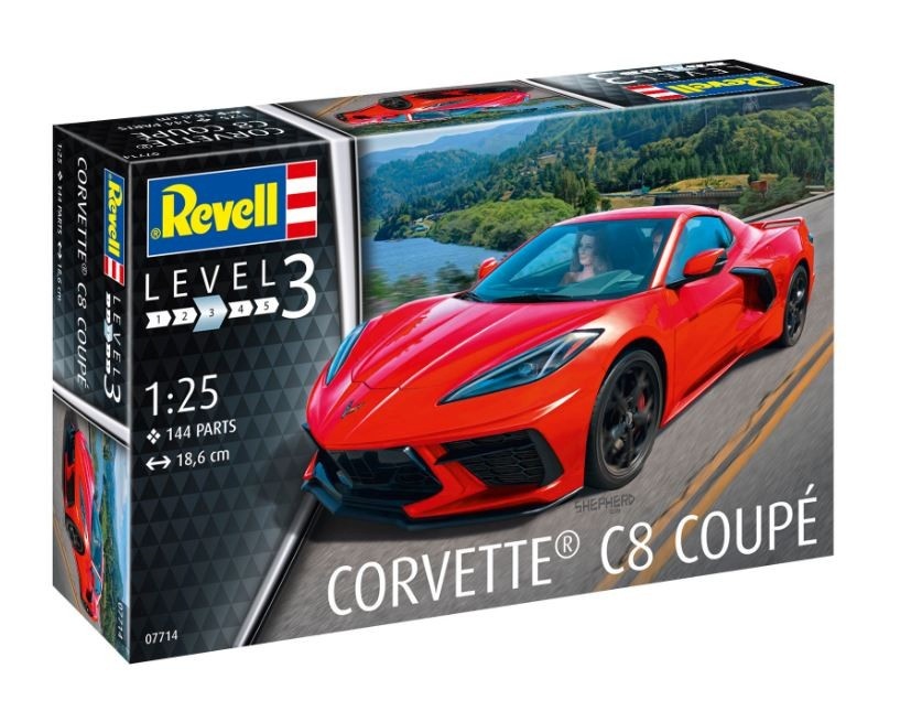 Revell liimitav mudel Samochód Corvette C8 Coupe 1/25