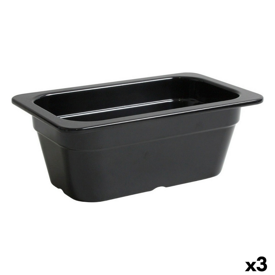 Inde Serveerimisvaagen must 26,5x16,2x10cm (3tk)