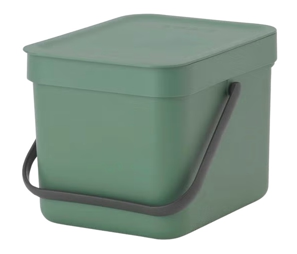 Brabantia prügikast Sort & Go Bin, 6L, roheline