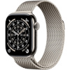 Apple Watch Series 11 42mm GPS + Cellular, Natural Titanium Case, Milanese Loop, titaan 