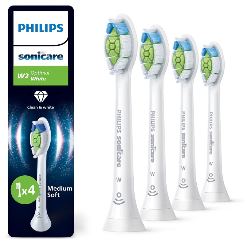 Philips lisaharjad Sonicare W2 Optimal White (HX6064/87), 4tk