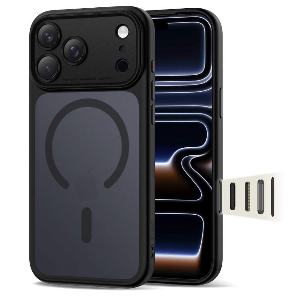 Tech-Protect MAGPEAK MagSafe CC iPhone 17 Pro Max MATTE Black