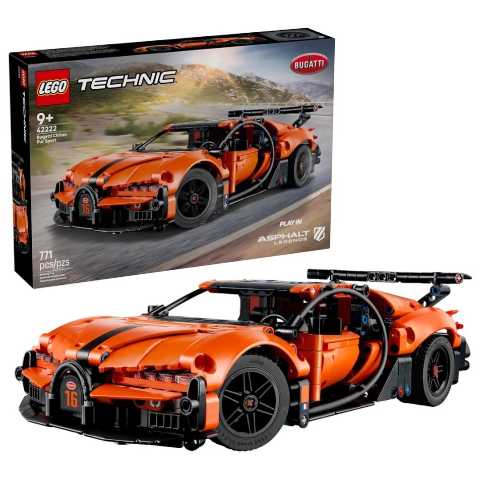 Lego klotsid TECHNIC 42222 Bugatti Chiron Pur Sport Hyper Car
