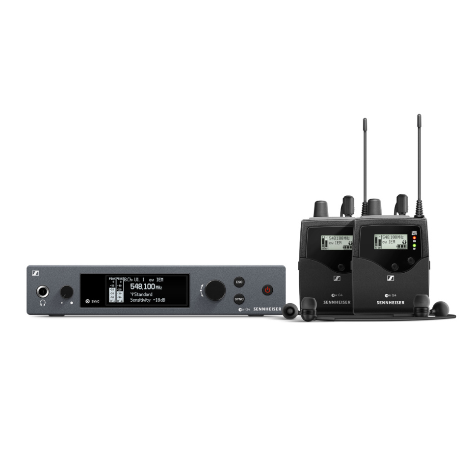 Sennheiser mikrofon ew IEM G4-Twin-A, drahtloses Stereo inEar Monitoring Doppel-Set