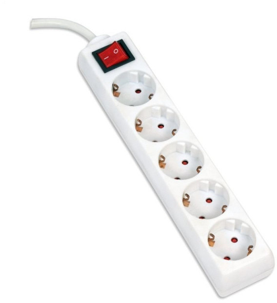 Omega pikendusjuhe OL5G5W, 5m, valge