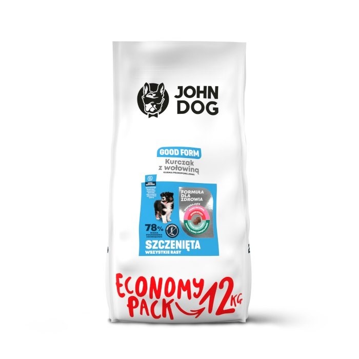 John Dog kuivtoit koerale Good Form Puppy Chicken with beef - Dry Dog Food- 12kg