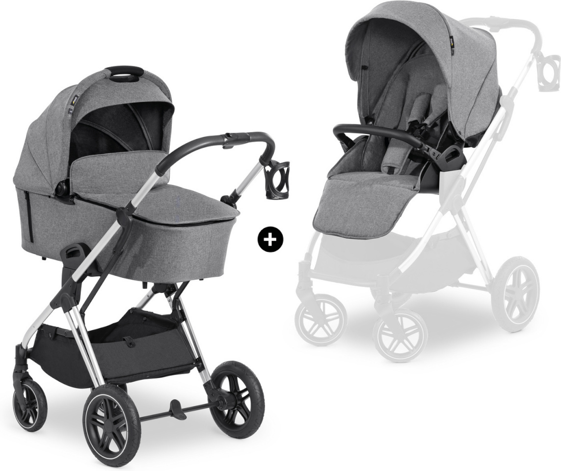 Hauck vankrikomplekt Vision X Set, Melange Grey