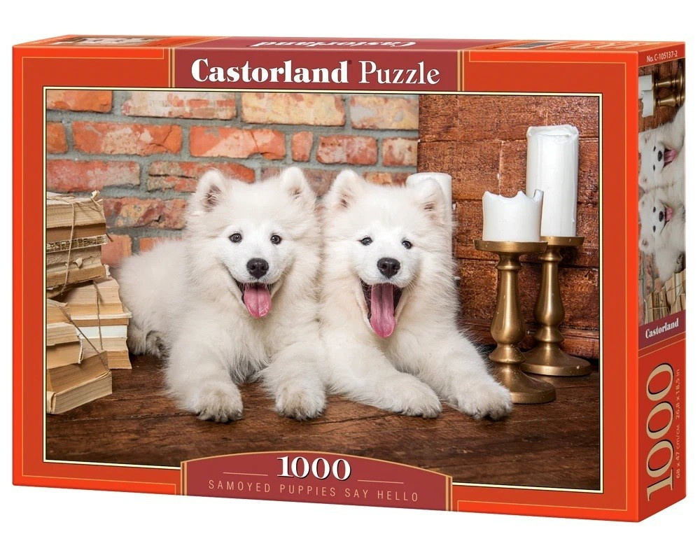 Castor pusle 1000-osaline puppies Samoyed