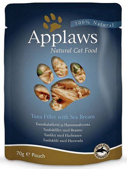 Applaws kassitoit Natural Cat Food Tuna with Sea Bream, 70g