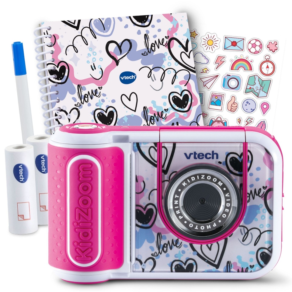VTech polaroid kaamera Kidizoom Print Cam roosa limited Bundle