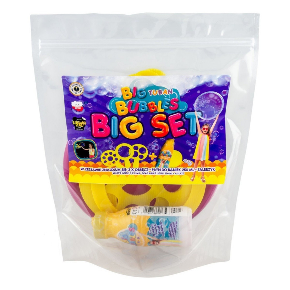 TUBAN mullitaja komplekt Big Bubbles 250ml, 3x Rims + Liquid + Plate