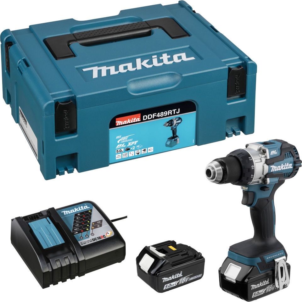Makita akutrell DDF489RTJ Cordless Drill